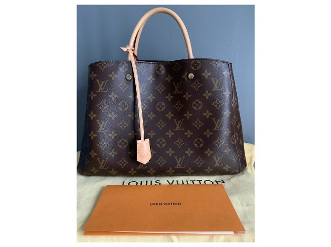 Monogramma Louis Vuitton Sac Montaigne GM Marrone - vista 2