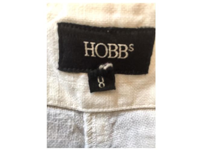 Hobbs Pantalón sailer de lino Blanco - vista 3