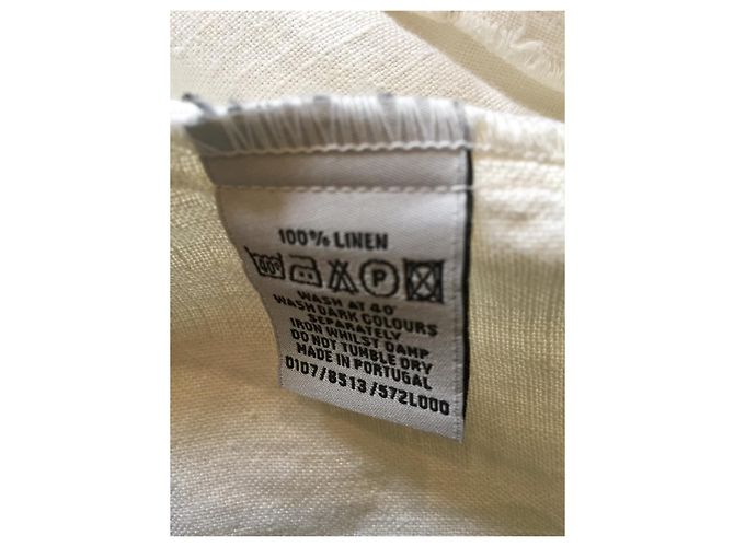 Hobbs Pantalón sailer de lino Blanco - vista 4