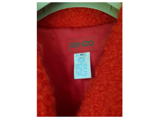 Kenzo Wolljacke Rot - Ansicht 2