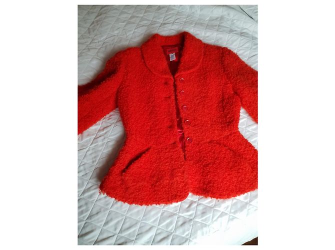 Kenzo Wolljacke Rot - Ansicht 3