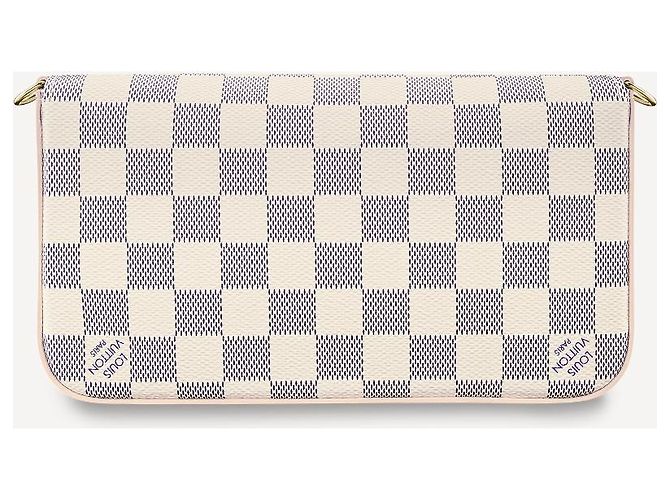 Pochette Félicie Louis Vuitton Pochette Felicie Damier Azur Beige Pelle - vista 2