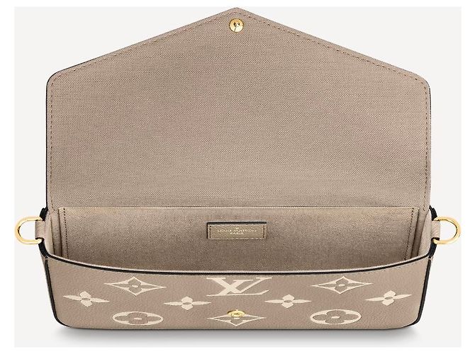 Louis Vuitton Pochette LV Felicie monogram gigante Grigio - vista 3