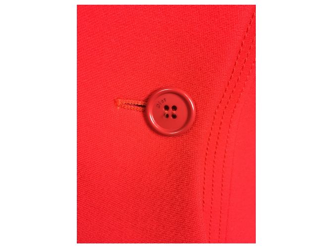Christian Dior Tailleur gonna in lana rossa - vista 8