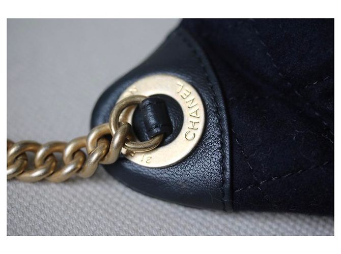 Marsupio Chanel edizione limitata Hamburg-Paris blu scuro cotone - vista 11
