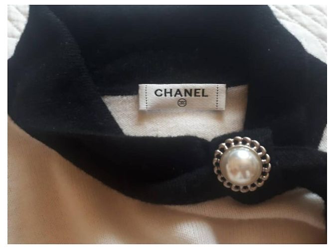 Top Chanel de lana blanco - vista 2