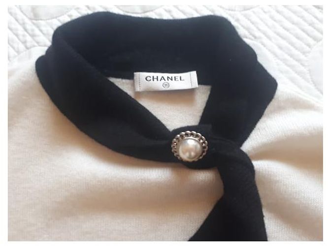 Top Chanel de lana blanco - vista 3