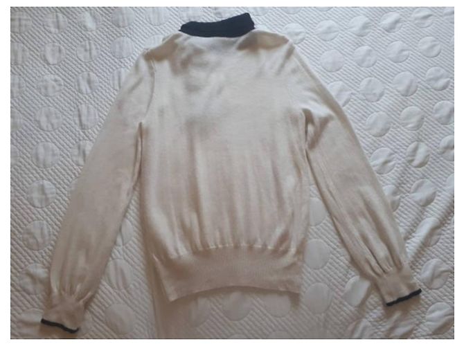 Top Chanel de lana blanco - vista 4