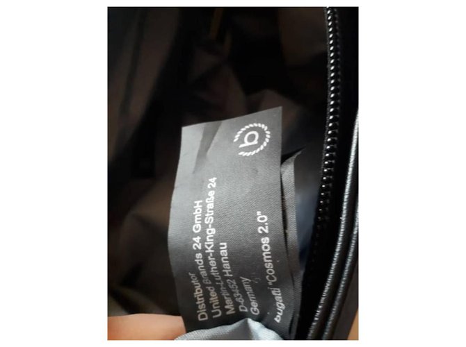 Borsa Bugatti in pelle nera Nero - vista 2