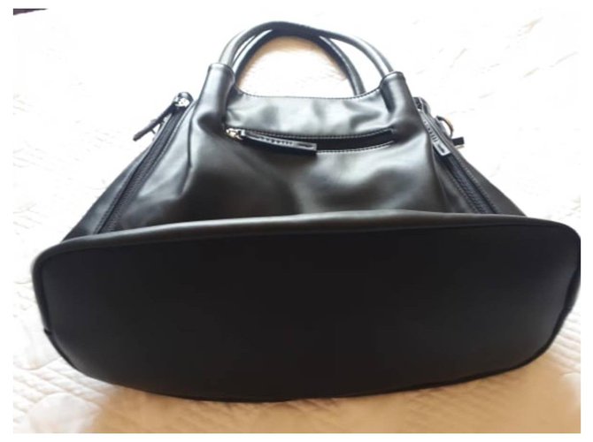 Borsa Bugatti in pelle nera Nero - vista 4