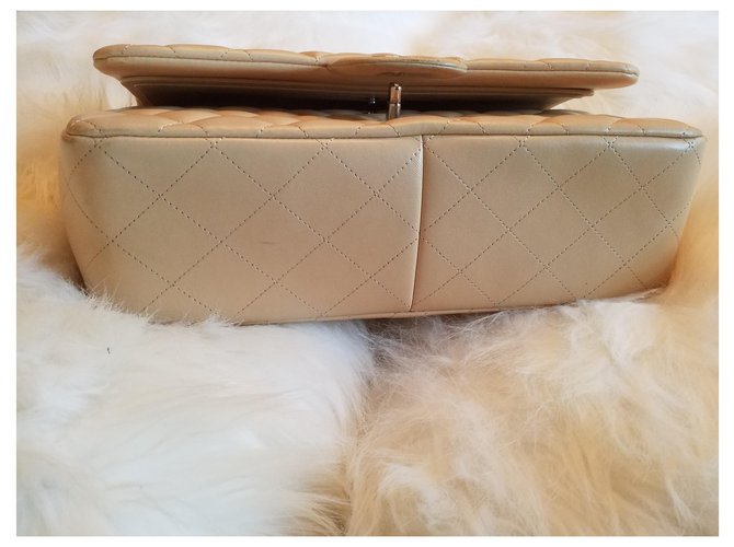 Chanel Timeless Jumbo Beige - vista 10