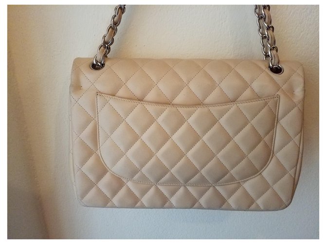 Chanel Timeless Jumbo Beige - vista 6