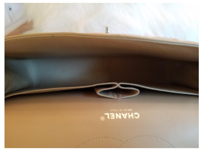 Chanel Timeless Jumbo Beige - vista 8