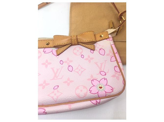 Louis Vuitton Sac pochette Takashi Murakami Rosa - vista 7