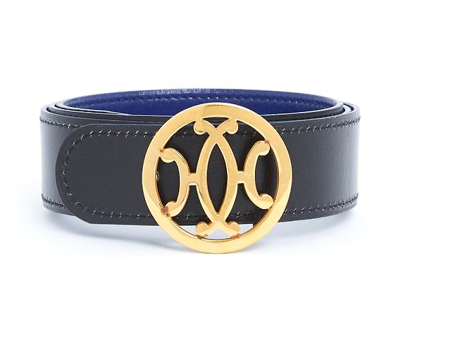 Hermès A COMPLETARE L'ASCENSORE T80 nero blu D'oro - vista 2