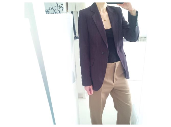 Zara Chaqueta bellamente confeccionada en gris antracita suave con rayas finas. - vista 15