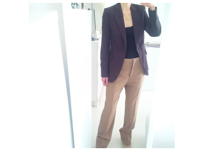 Zara Chaqueta bellamente confeccionada en gris antracita suave con rayas finas. - vista 17