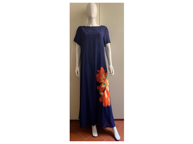 Pier Antonio Gaspari Tinte blau Kleid - Ansicht 12