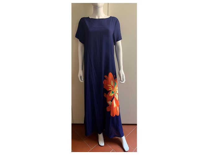 Pier Antonio Gaspari Tinte blau Kleid - Ansicht 13