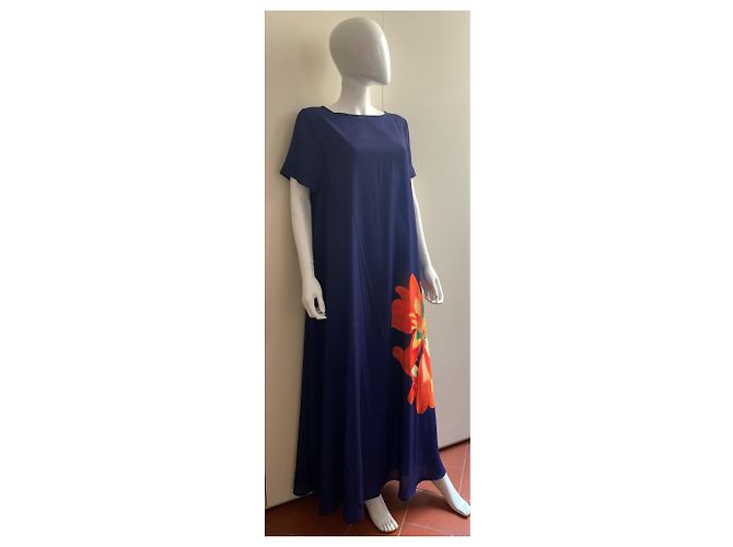 Pier Antonio Gaspari Tinte blau Kleid - Ansicht 15