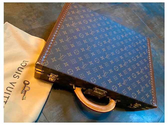 Louis Vuitton Affaire président Monogram Marron - vue 7