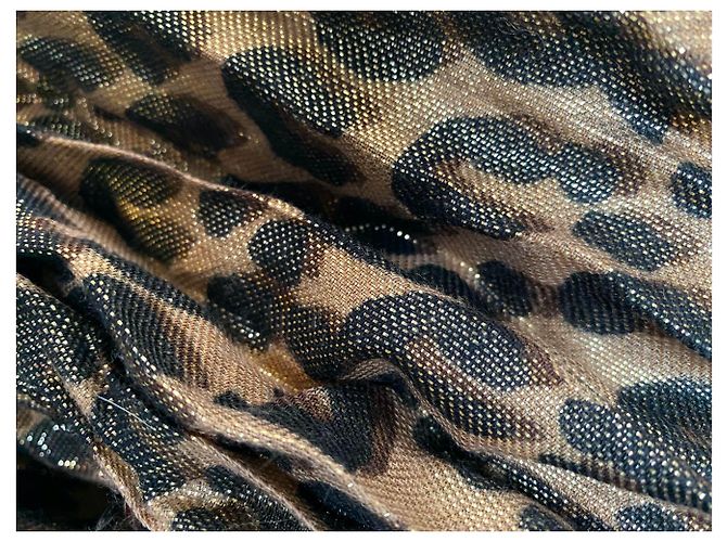 Louis Vuitton Stole Leopard Disco Gold di Stephen Sprouse - edizione limitata! Marrone D'oro Fuschia - vista 10