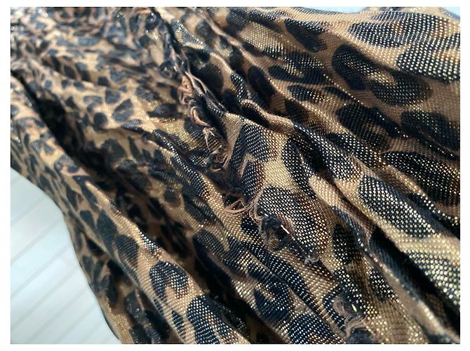 Louis Vuitton Stole Leopard Disco Gold di Stephen Sprouse - edizione limitata! Marrone D'oro Fuschia - vista 11