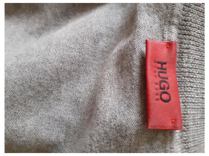 Suéter Hugo Boss de lana gris - vista 2