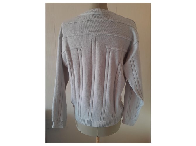 Lacoste Pullover Creme Wolle Acryl Herren Roh - Ansicht 3