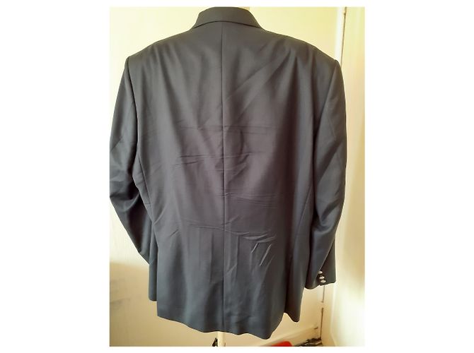 Autre Marque Wool Super 110 Jacket Navy Blue - view 4