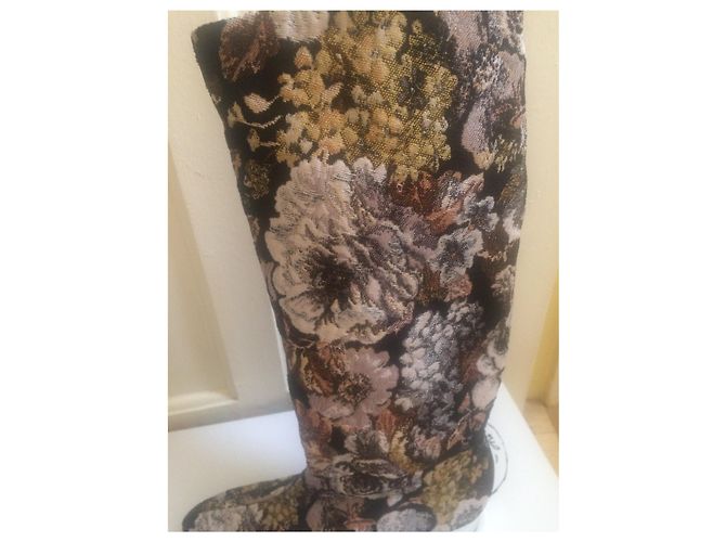 Botas Mellow Yellow de couro e tecido 36 Multicor - vista 2