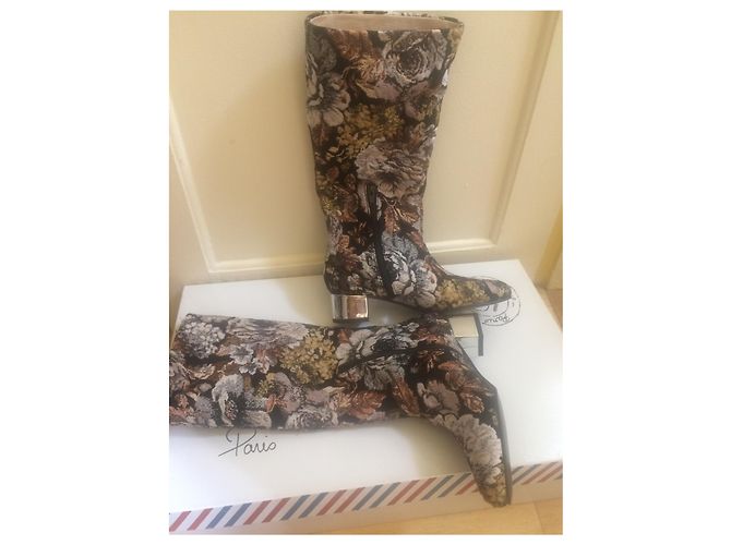 Botas Mellow Yellow de couro e tecido 36 Multicor - vista 4
