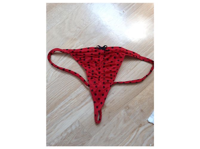 Conjunto Chantal Thomass Ladybug Rojo con Puntos de Tul Roja - vista 5