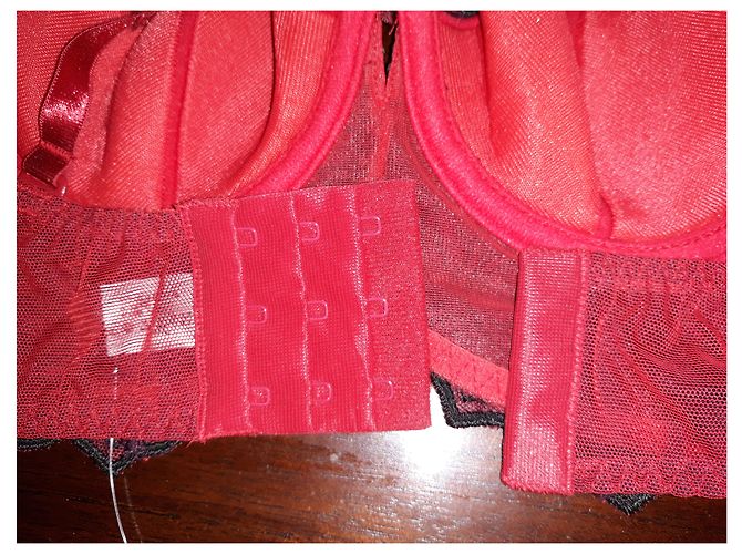 Autre Marque Sujetador rojo Ravage con detalle de rosa Roja - vista 4