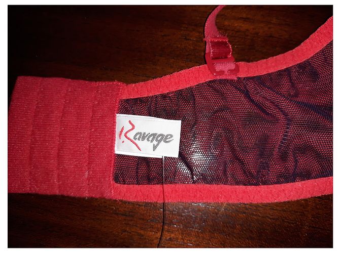 Autre Marque Sujetador rojo Ravage con detalle de rosa Roja - vista 5
