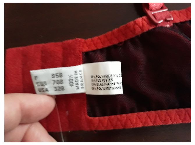 Autre Marque Sujetador rojo Ravage con detalle de rosa Roja - vista 6