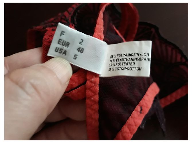 Autre Marque Braguita Ravage Roja de Poliamida con Rosa - vista 5