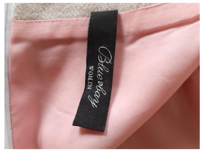 Autre Marque Vestido de lã rosa e creme Cru - vista 3