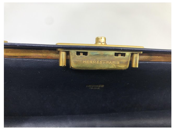 Hermès Arzttasche Marineblau - Ansicht 17