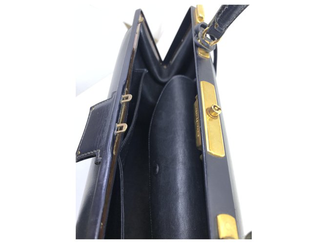 Hermès Arzttasche Marineblau - Ansicht 21