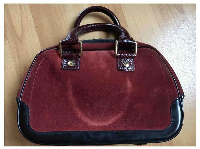Borsa Bowling Louis Vuitton Marrone Scuro Pelle Esotica - vista 3