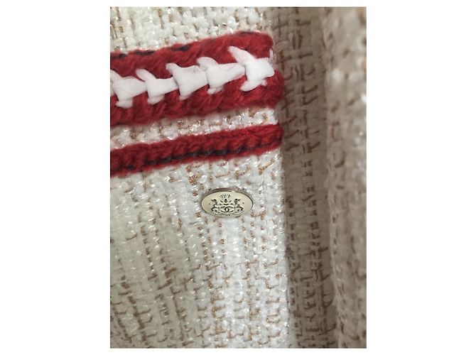 Chanel Hamburg 2018 Tweed Jacke Weiß - Ansicht 8