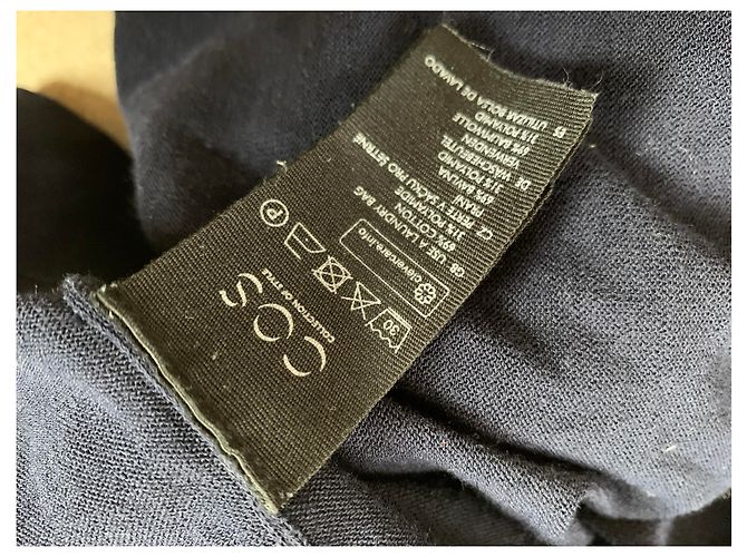 Jersey Cos azul de algodón y poliamida - vista 5