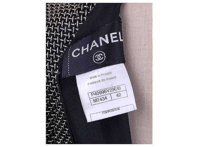 Cambon Chanel Mesh Kleid Beige Golden Grau - Ansicht 6