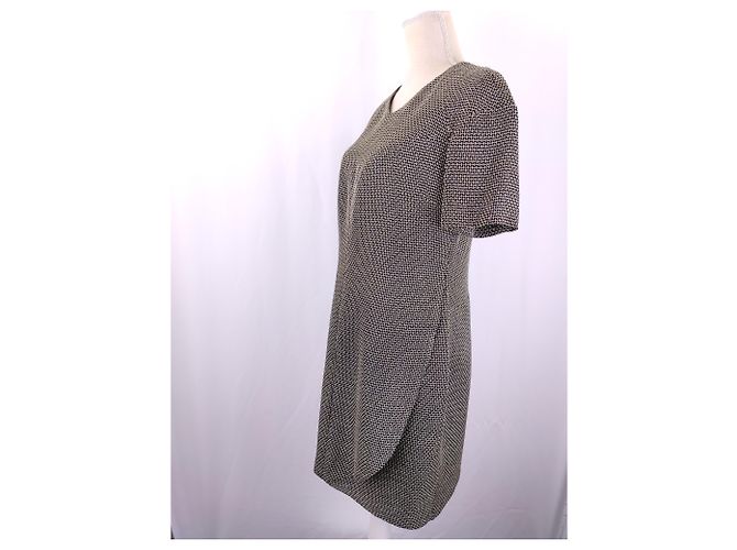 Cambon Chanel Mesh Kleid Beige Golden Grau - Ansicht 7