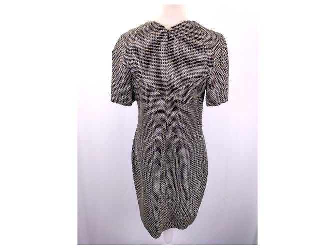 Cambon Chanel Mesh Kleid Beige Golden Grau - Ansicht 9