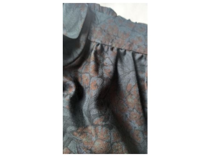Emanuel Ungaro Parallel Tunika Kleid Wolle grau braun Anthrazitgrau - Ansicht 4