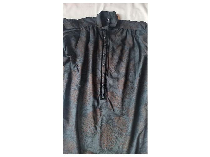Emanuel Ungaro Parallel Tunika Kleid Wolle grau braun Anthrazitgrau - Ansicht 8