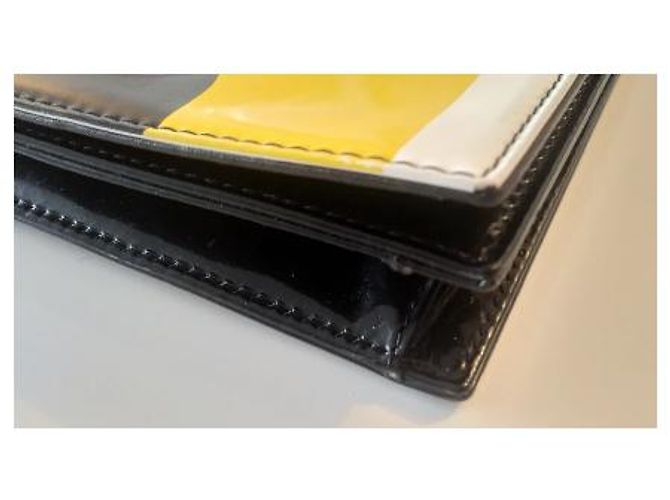 Clutch Chanel in vernice nera Nero - vista 10