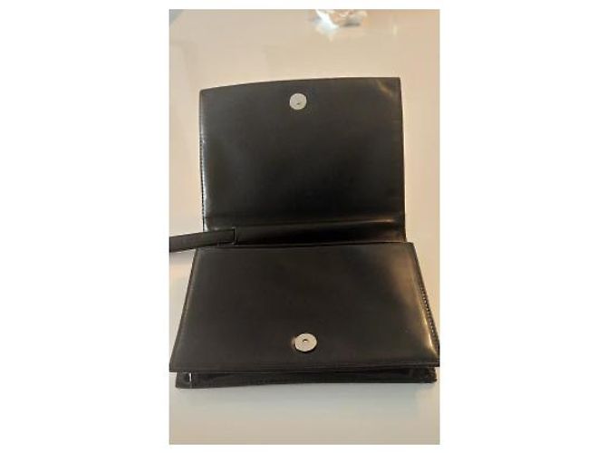 Clutch Chanel in vernice nera Nero - vista 4